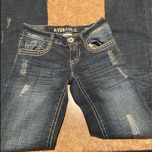 women’s hydraulic jeans size 3/4